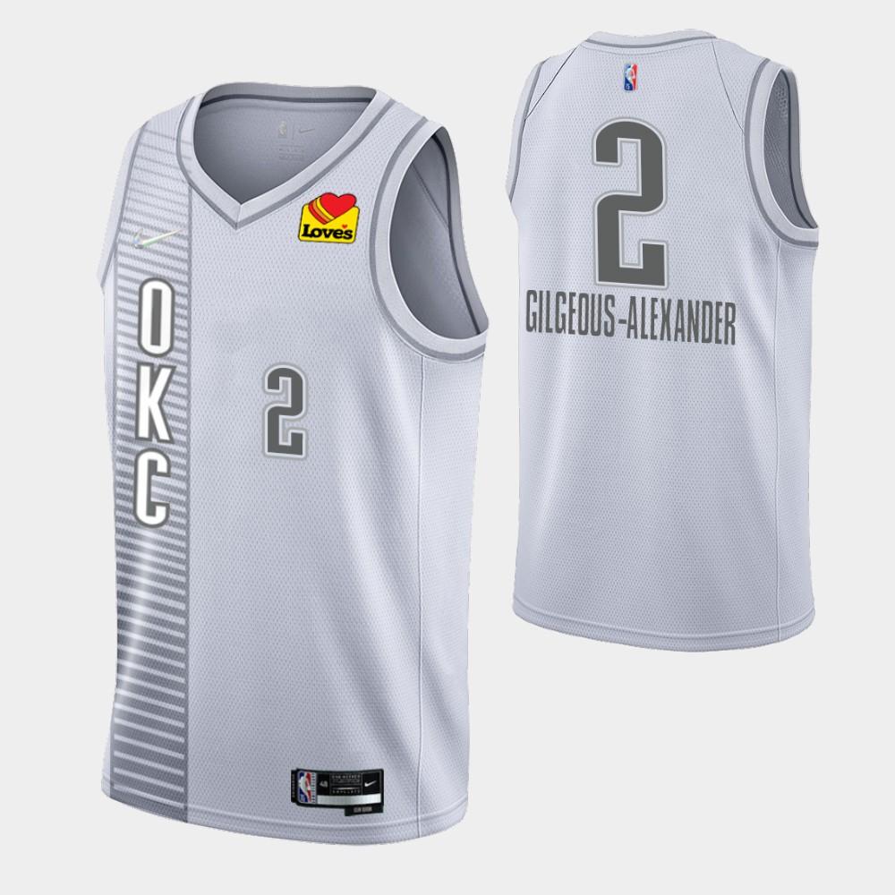 Shai Gilgeous-Alexander Oklahoma City Thunder 2021-22 City Edition Jersey