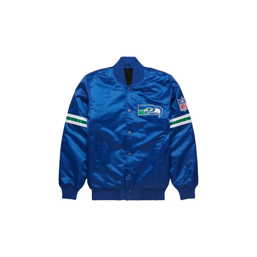 Seattle Seahawks Satin Bomber Jacket