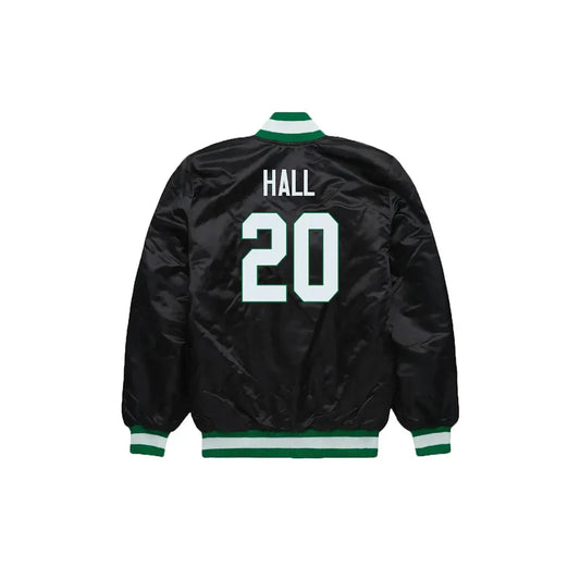 Breece Hall New York Jets Satin Bomber Jacket