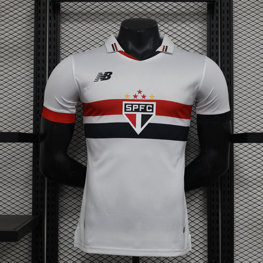 S-3XL, 24-25 Sao Paulo Home Player Jersey