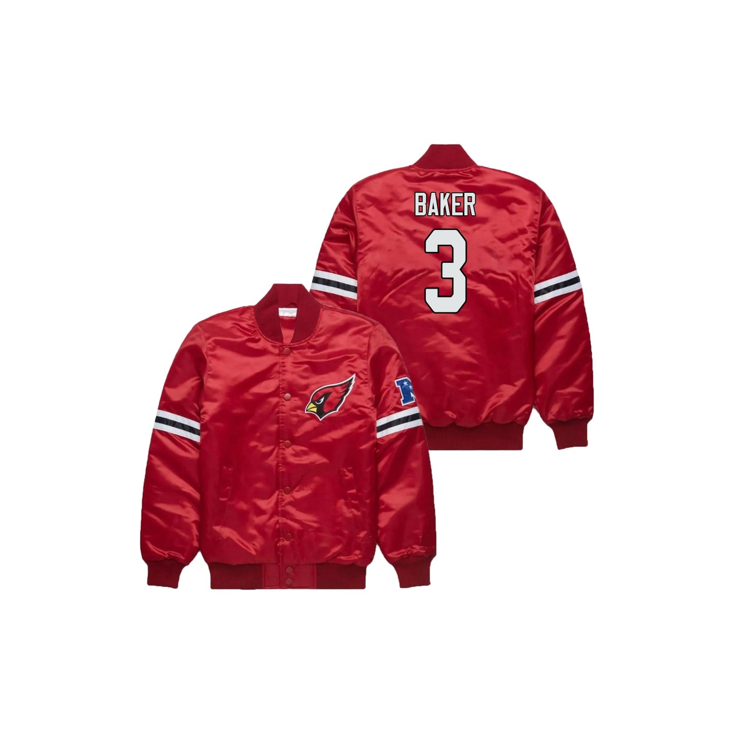 Budda Baker Arizona Cardinals Satin Bomber Jacket