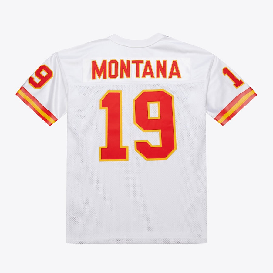 Men's Joe Montana White Kansas City Chiefs 1994 Jersey