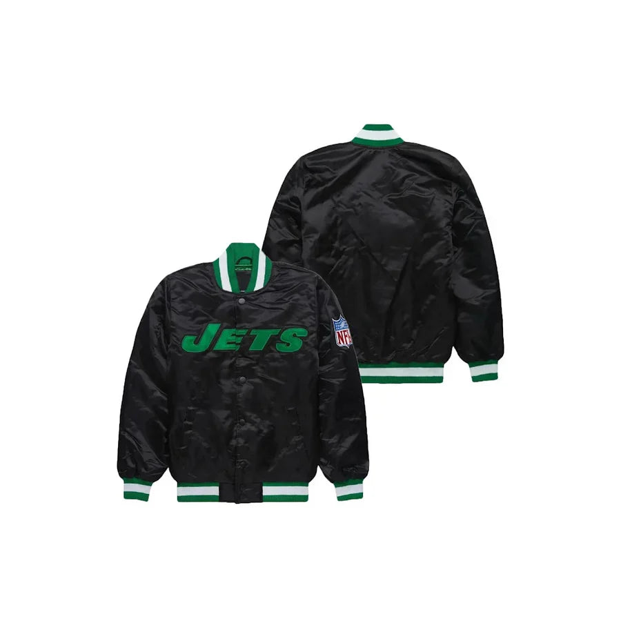 Custom New York Jets Satin Bomber Jacket