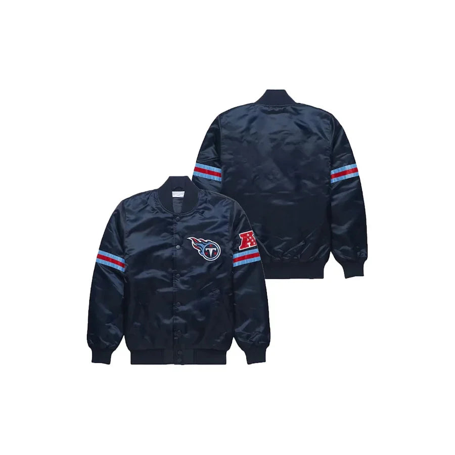 Tennessee Titans Satin Bomber Jacket