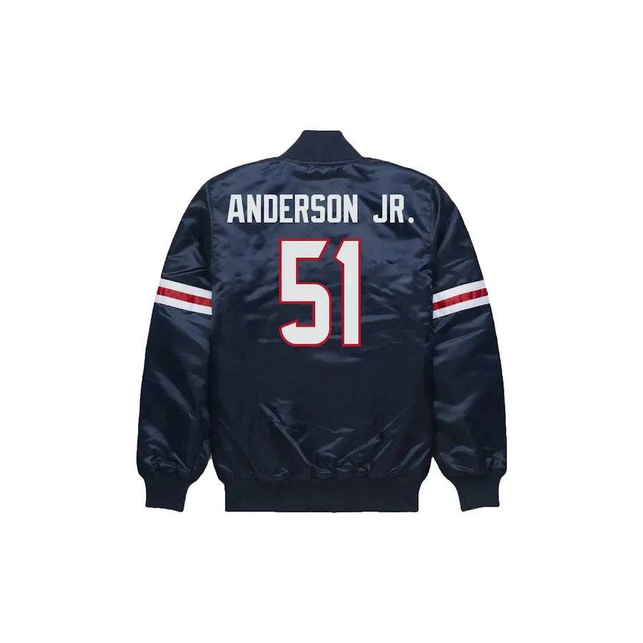 Will Anderson Jr Houston Texans Satin Bomber Jacket