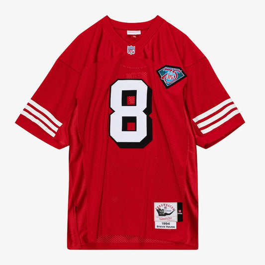 Men's Steve Young Scarlet San Francisco 49ers 1994 Jersey