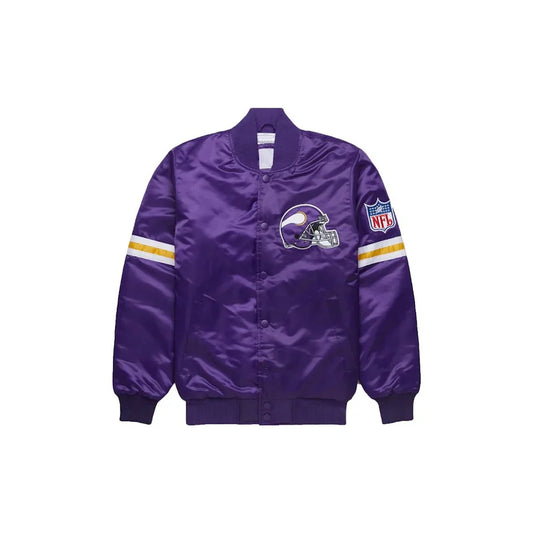 Custom Minnesota Vikings Satin Bomber Jacket