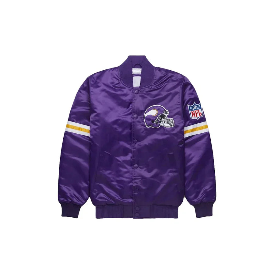 Minnesota Vikings Satin Bomber Jacket