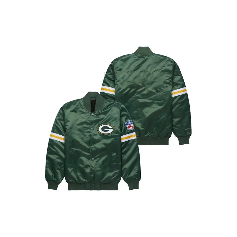 Green Bay Packers Satin Bomber Jacket