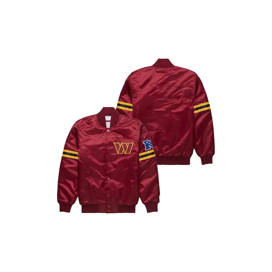 Washington Commanders Satin Bomber Jacket