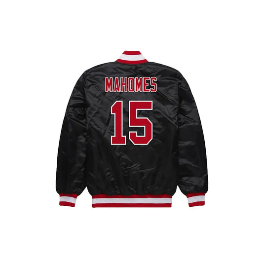 Patrick Mahomes Kansas City Chiefs Satin Bomber Jacket