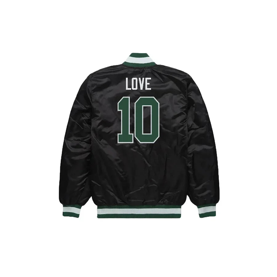 Jordan Love Green Bay Packers Satin Bomber Jacket