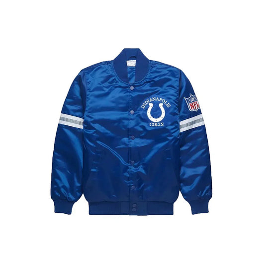 Indianapolis Colts Satin Bomber Jacket