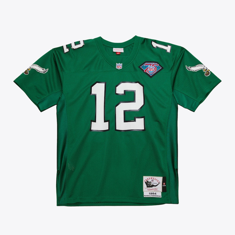 Men's Randall Cunningham Kelly Green Philadelphia Eagles 1994  Jersey