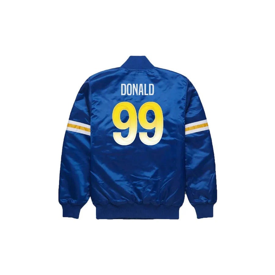 Aaron Donald Los Angeles Rams Satin Bomber Jacket