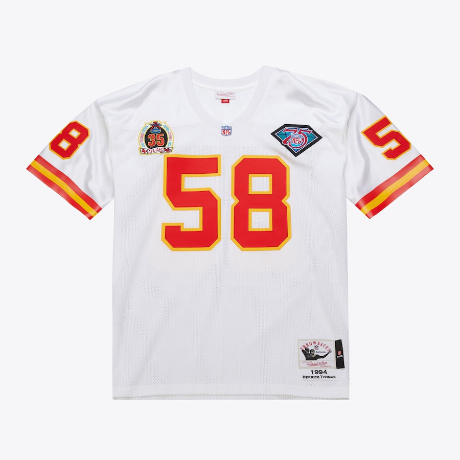 Men's Derrick Thomas White Kansas City Chiefs 1994  Jersey