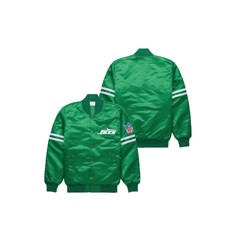 Custom New York Jets Satin Bomber Jacket