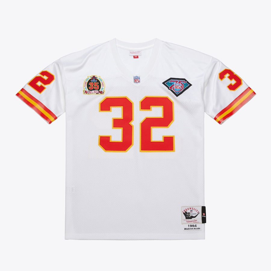 Men's Marcus Allen White Kansas City Chiefs 1994  Jersey