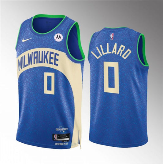 Damian Lillard Milwaukee Bucks Jersey