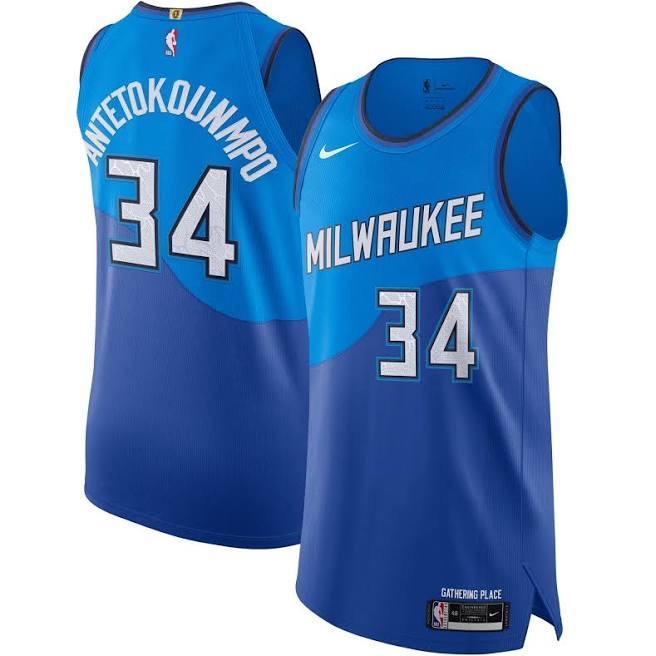 Giannis Antetokounmpo Milwaukee Bucks 2020-21 City Edition Jersey