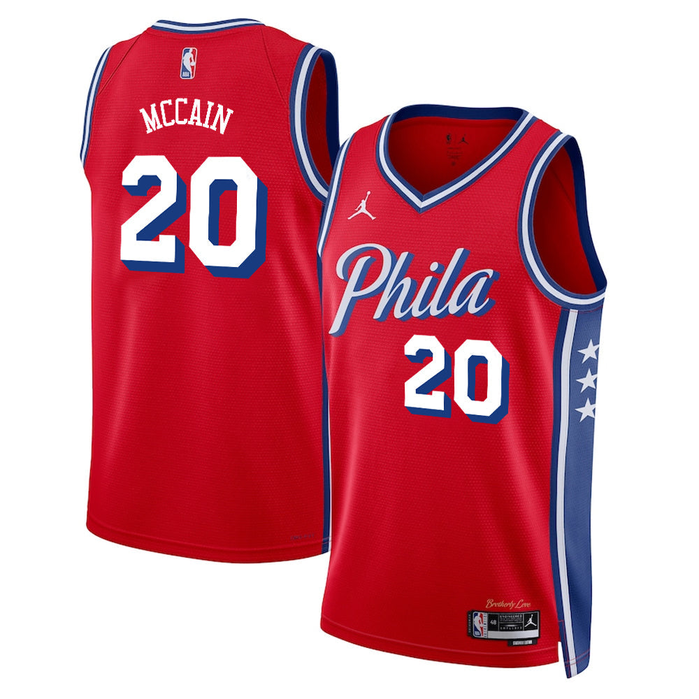 Jared McCain Philadelphia 76ers Earned Edition Jersey