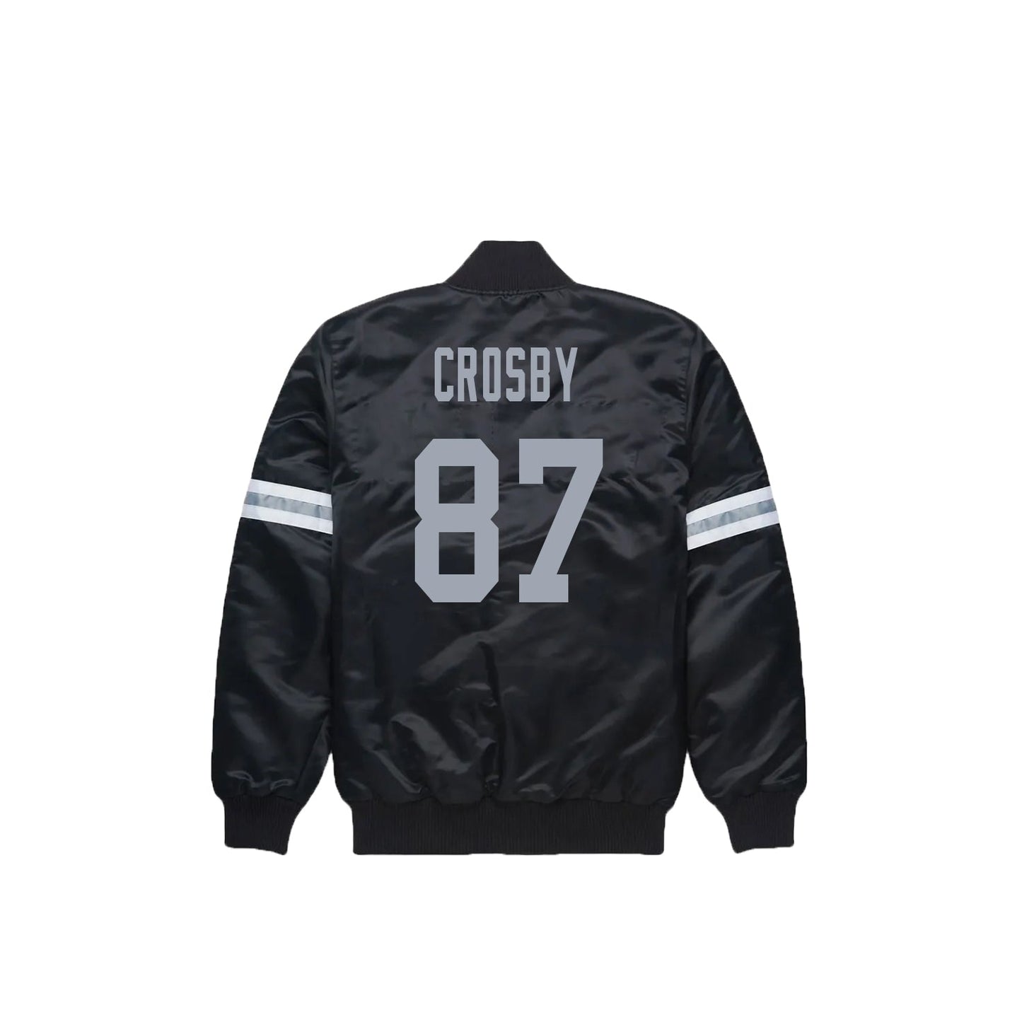 Maxx Crosby Las Vegas Raiders Satin Bomber Jacket