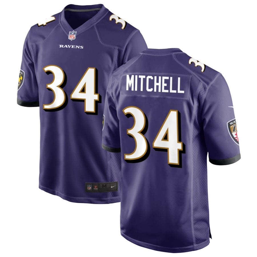 Keaton Mitchell Baltimore Ravens Jersey