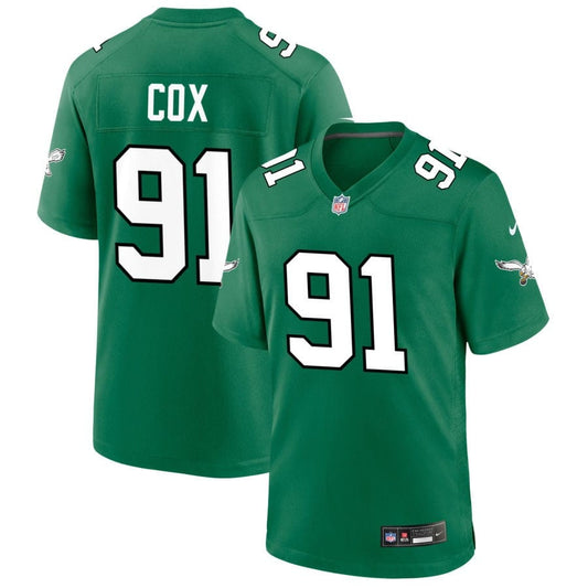 Fletcher Cox Kelly Green Philadelphia Eagles Throwback Jersey