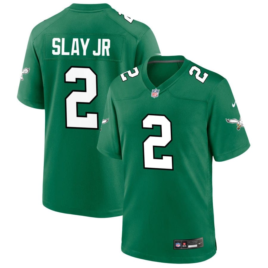 Darius SLay Jr Kelly Green Philadelphia Eagles Throwback Jersey