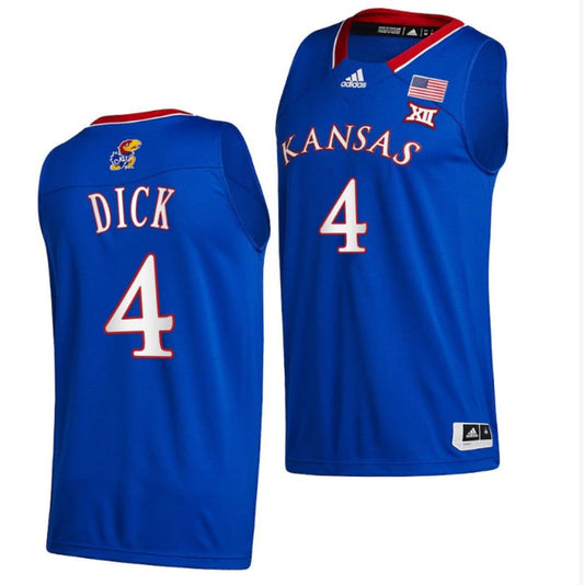 NCAAB Gradey Dick Kansas Jayhawks Jersey