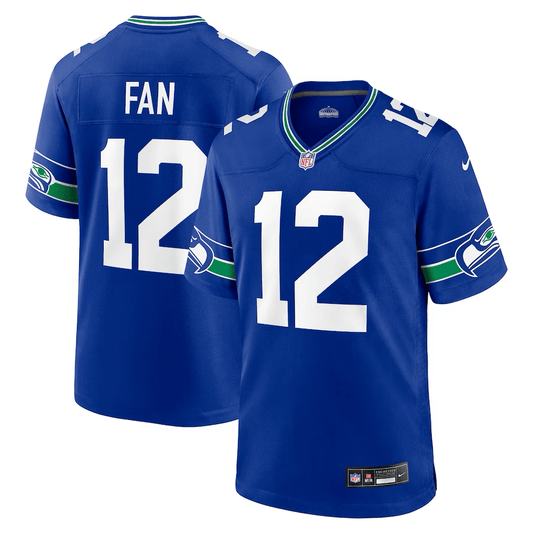 12th Fan Seattle Seahawks Throwback Jersey