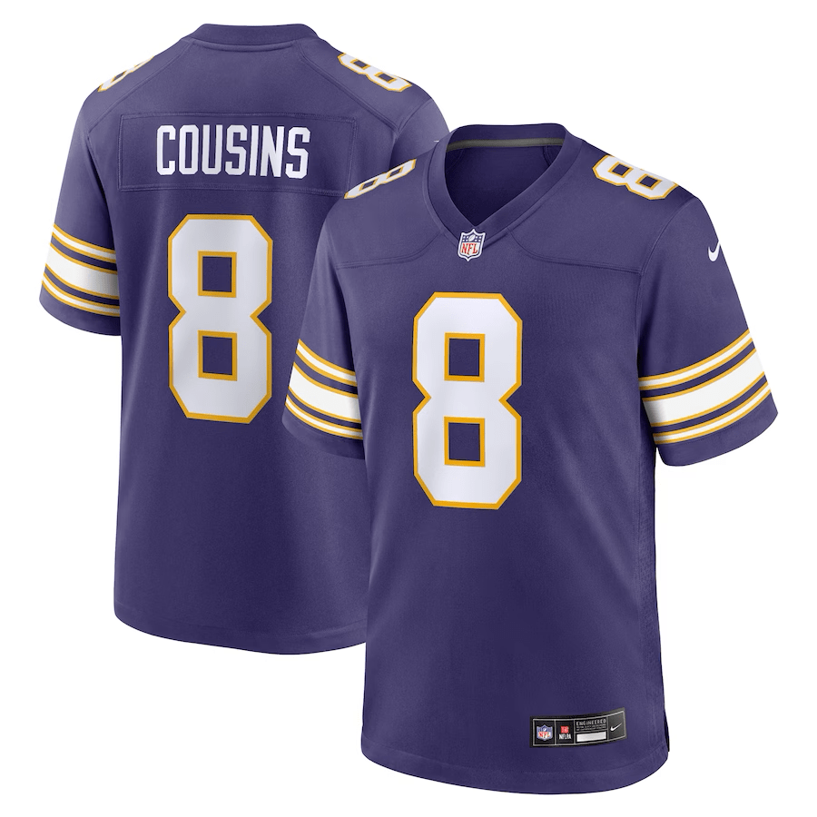 Kirk Cousins Minnesota Vikings Throwback Jersey