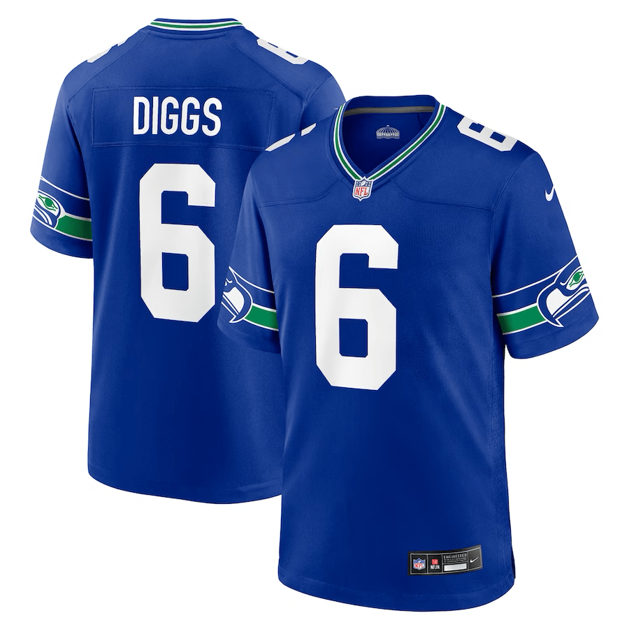 Quandre Diggs Seattle Seahawks Throwback Jersey