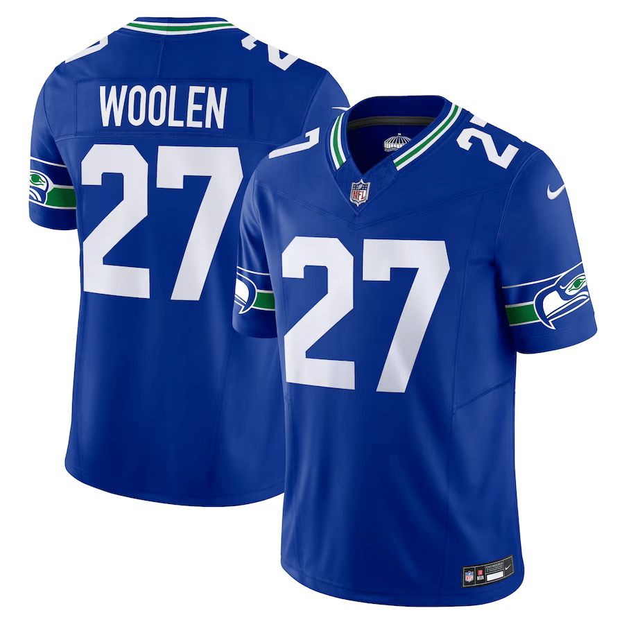 Tariq Woolen Seattle Seahawks Throwback Jersey