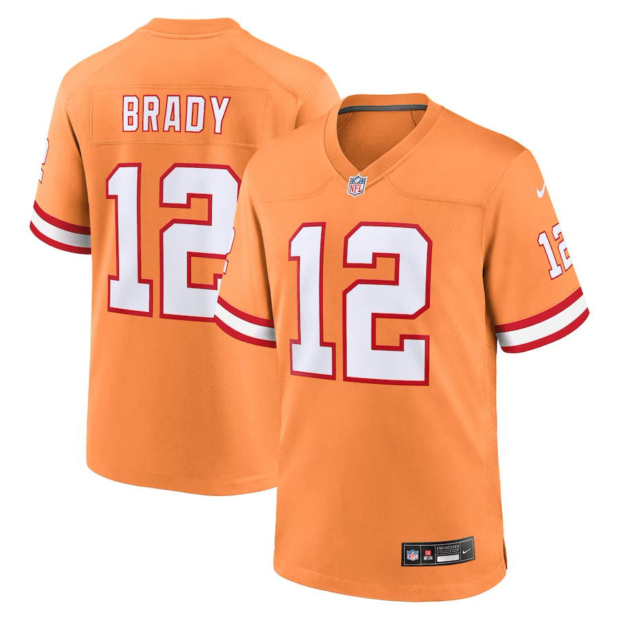 Tom Brady Tampa Bay Buccaneers Throwback Jersey