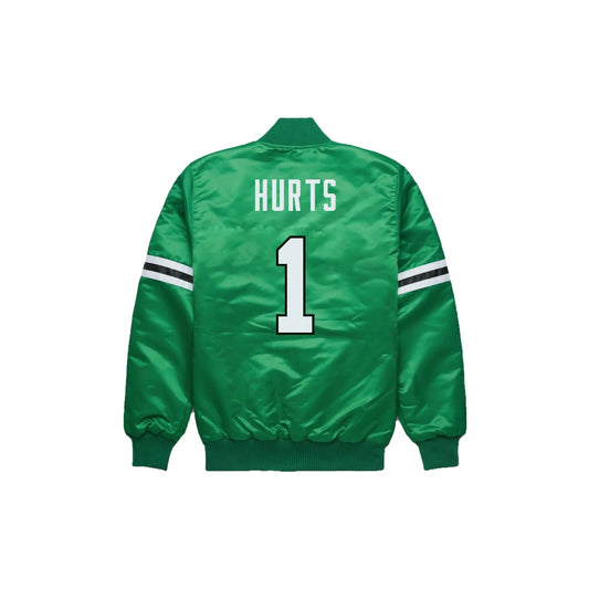 Jalen Hurts Philadelphia Eagles Satin Bomber Jacket