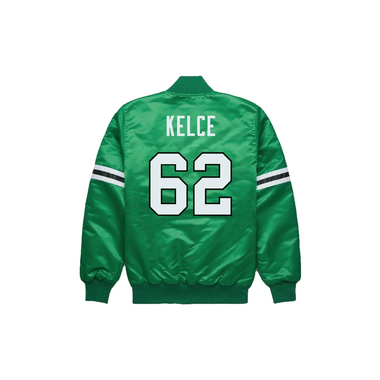 Jason Kelce Philadelphia Eagles Satin Bomber Jacket