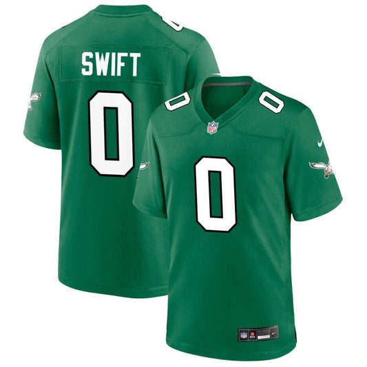 D'Andre Swift Kelly Green Philadelphia Eagles Throwback Jersey