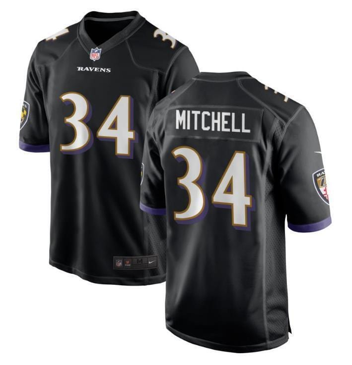 Keaton Mitchell Baltimore Ravens Jersey