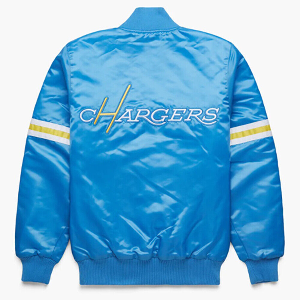 Los Angles Chargers Satin Bomber Jacket