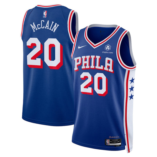 Jared McCain Philadelphia 76ers Earned Edition Jersey