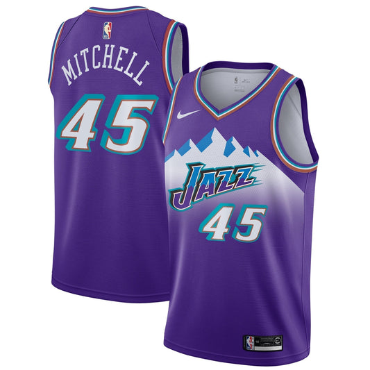 Donovan Mitchell Utah Jazz Throwback Jerseys